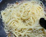 ひき肉とパプリカのラグービアンコパスタ作り方4写真