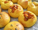しっとりふんわり♪かぼちゃパン＊アレンジ作り方9写真
