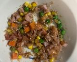 レンジさっぱり中華風梅照味オムライス弁当作り方4写真
