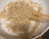エノキで作るペストジェノベーゼパスタ作り方2写真