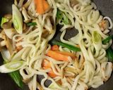 焼肉のたれで焼きうどん作り方6写真