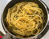 ふきのとう味噌で♪わらびと小ネギのパスタ作り方6写真