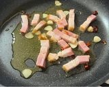 空芯菜とベーコンのペペロンチーノ作り方3写真