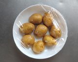 チミチュリソースで食べる♪スマッシュドポテト。作り方3写真