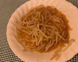 梅味もやしと茹で鶏作り方2写真