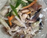 お一人様簡単洋風ウスターキムチ味根菜青椒肉絲風作り方12写真