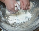 生地から作る玉ねぎ豚肉まん作り方10写真