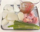大根と鶏肉のやさしい煮物作り方1写真