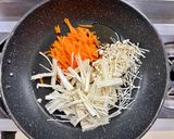 ＊粉不使用＊長芋とえのきのお好み焼き作り方1写真