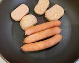 ウインナーと魚肉バーガーの味噌漬け作り方5写真