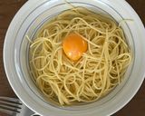 シンプル！釜玉スパゲッティ作り方4写真