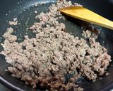 ご飯がすすむ♪なすとひき肉の味噌炒め丼作り方2写真