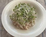 ブロッコリースプラウトと釜揚げしらすの丼作り方3写真