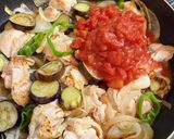 夏野菜とチキンのスパイスココナッツカレー作り方5写真