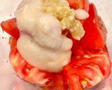 彩り夏野菜の冷製ガスパッチョ素麺作り方1写真