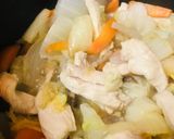 市販皿うどん●鶏肉と根菜＆白菜の皿うどん作り方2写真