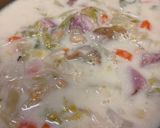 お好きな野菜で豆乳スープ作り方4写真