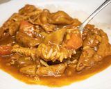 豚もつと根菜のカレー作り方14写真