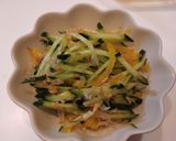 爆食系！簡単！きゅうりとたくあんの和え物作り方4写真