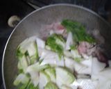 簡単子持ち高菜と豚こま肉のゴマ油醤油炒め作り方3写真