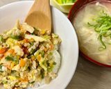 鶏ミンチとタケノコの丼風♪作り方4写真