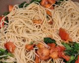 野菜が主役◎菜の花とトマトのオイルパスタ作り方7写真