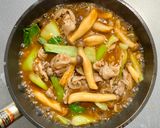 豚コマ肉とチンゲン菜とシメジの中華炒め作り方5写真