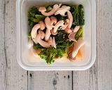 タッパーとレンジ☆菜の花塩麹パスタ作り方3写真