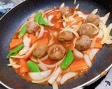 肉団子と野菜の甘酢あんかけ作り方7写真