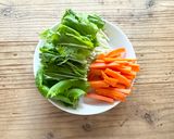 m水菜と豆腐の中華風あんかけ作り方1写真