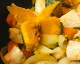 レトルトカレー●玉子チキンカボチャカレー作り方2写真