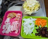 チャンポン麺の太麺で野菜たっぷり皿うどん作り方1写真