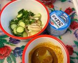 火を使わない★サバ缶カレー冷や汁作り方1写真