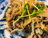 豚肉ともやしのオイスターソース炒め作り方3写真