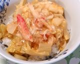 簡単!白菜カニカマ卵丼作り方16写真