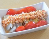 白菜と豚バラの重ね蒸し コチュチーズのせ作り方6写真