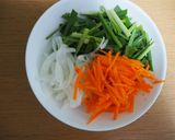 10分!ニラ入りビビンバ!フライパンで炒めるだけ作り方1写真