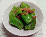 万願寺唐辛子のグリル焼きびたし作り方3写真