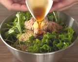 水菜とツナの塩昆布おつまみサラダ作り方2写真