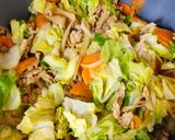 まろやかカレー風味の豆乳味噌うどん作り方7写真