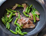 大根の実(さや)のガリバタベーコン炒め作り方7写真
