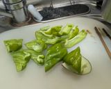 茄子ピーマンと豚バラの甘味噌炒め作り方2写真