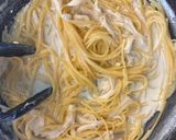 簡単♪白舞茸のクリームパスタ／ワンポット作り方4写真