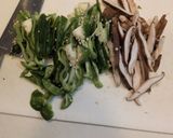 コク旨！鶏肉と椎茸ピーマンのマヨ素麺チャンプルー作り方2写真
