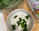 冷奴　オクラとスプラウトのせ作り方1写真