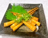 水煮の姫竹のバター醤油炒め作り方4写真