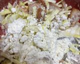 材料３つ！お弁当お好み焼き作り方1写真