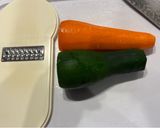 夏野菜、ズッキーニ入りニンジンしりしり作り方2写真