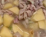 あっさり、ネギ塩肉じゃが。作り方3写真