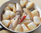 鶏手羽先と大根のこってり中華風甘辛煮♪作り方4写真
